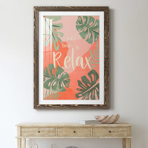 Take Time - Premium Framed Print - Distressed Barnwood Frame - Ready to Hang