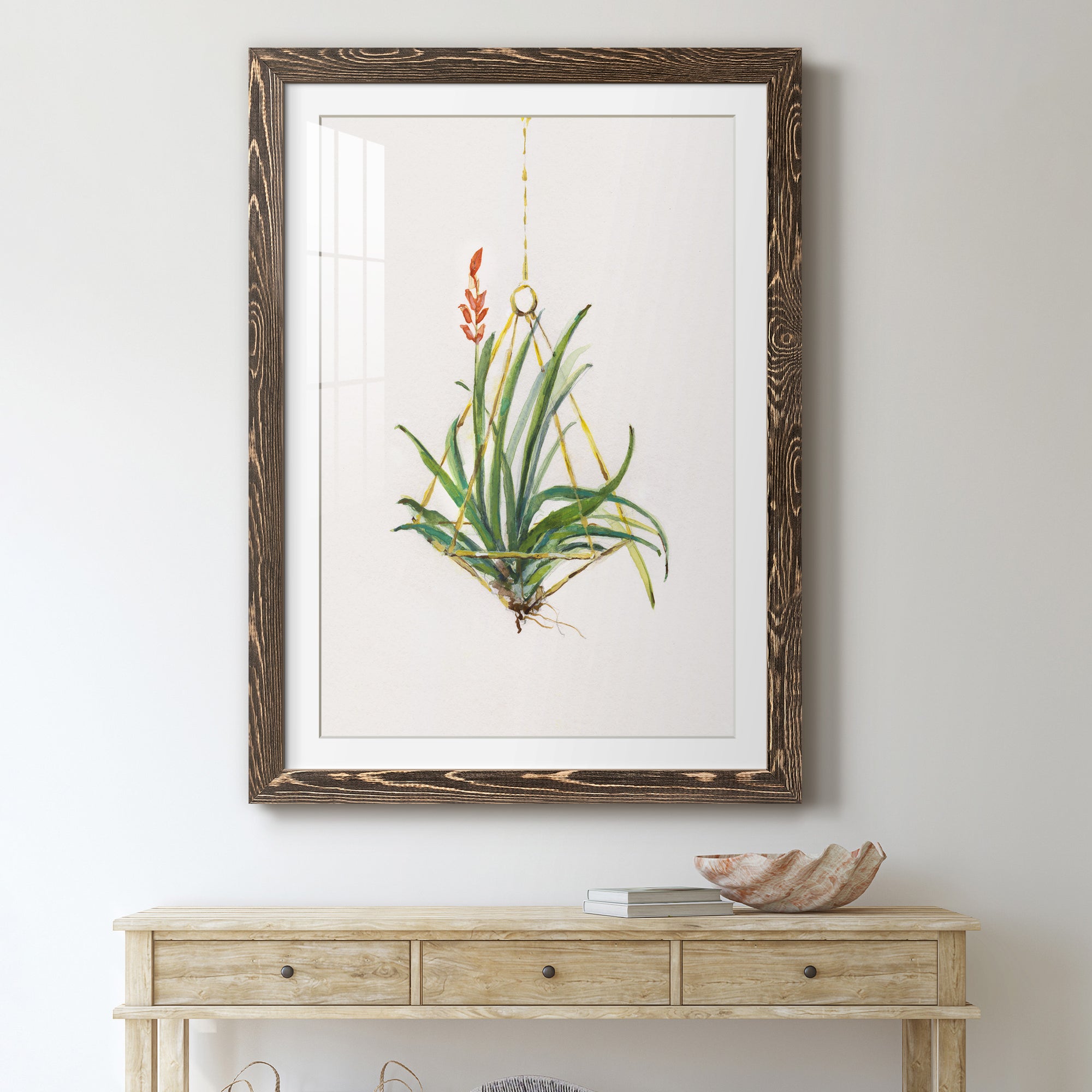 Gardenaire I - Barnwood Framed Art Print