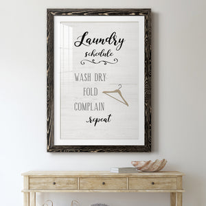 Laundry Complain - Premium Framed Print - Distressed Barnwood Frame - Ready to Hang