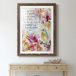 He Watches Me - Barnwood Framed Art Print