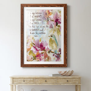 He Watches Me - Barnwood Framed Art Print