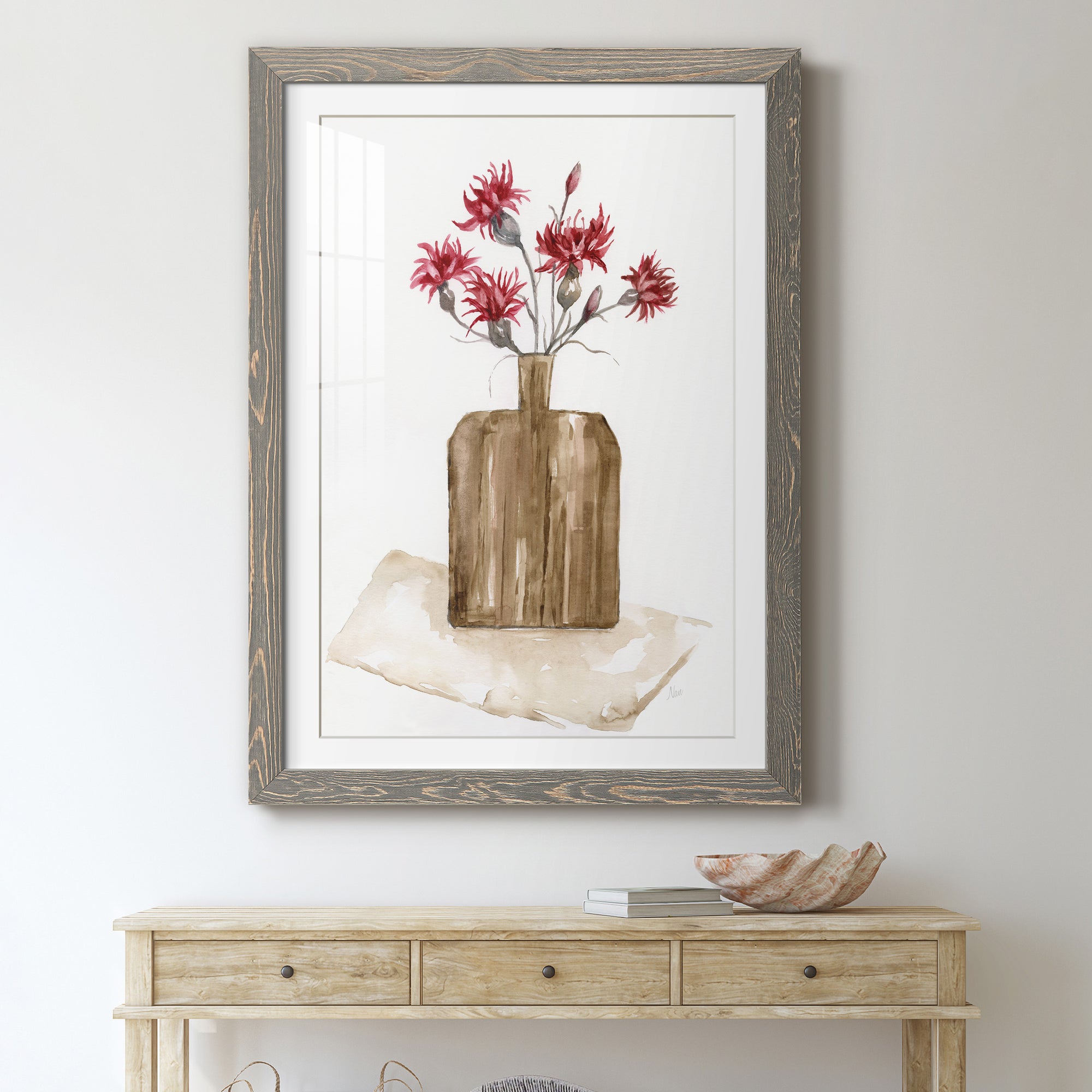 Simply Country I - Barnwood Framed Art Print