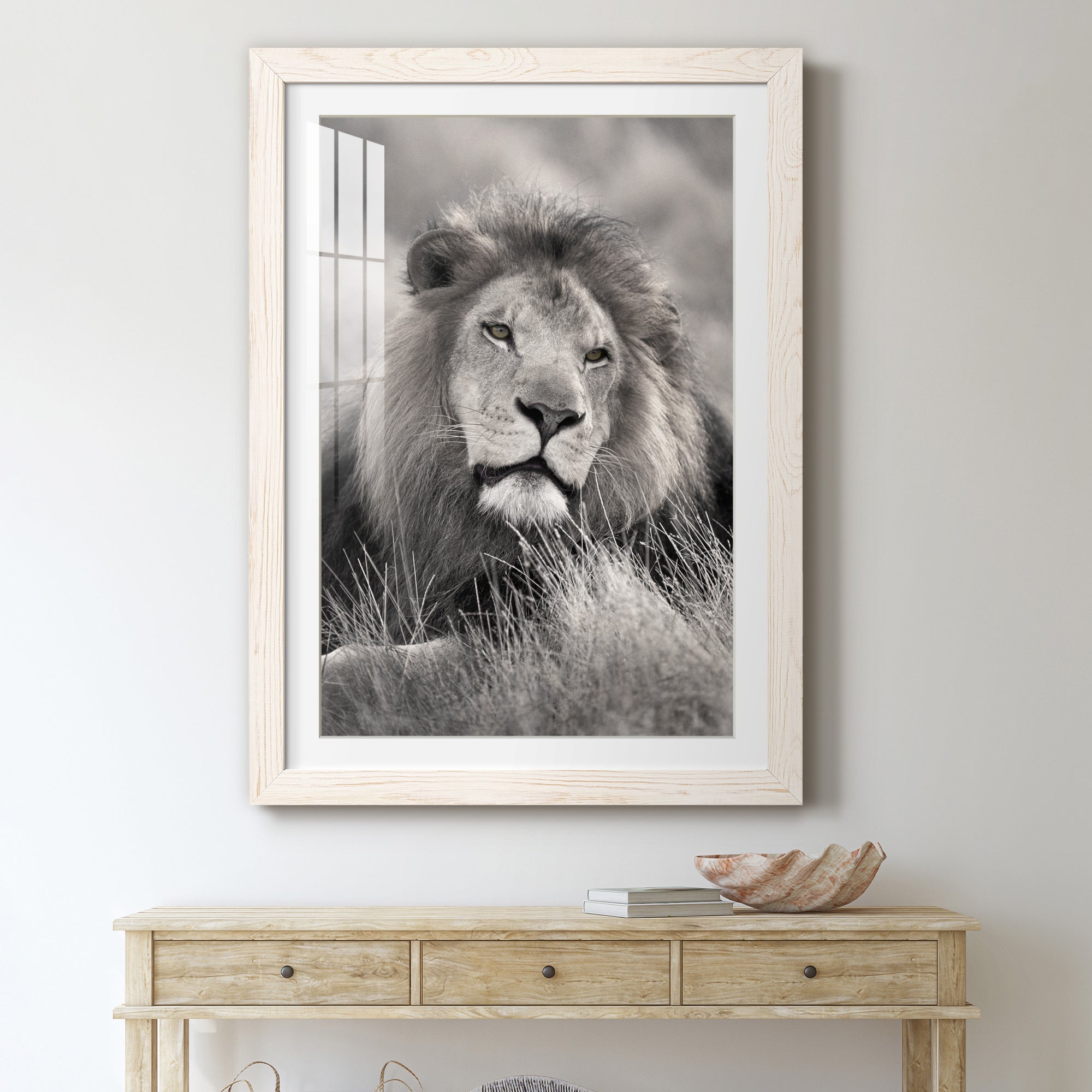 Pride of the Pride - Barnwood Framed Art Print