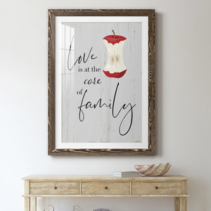 Core of Family - Premium Framed Print - Distressed Barnwood Frame - Ready to Hang