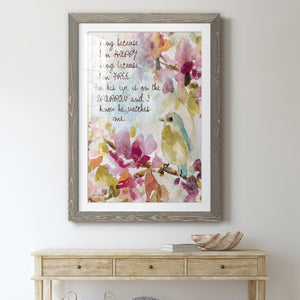 He Watches Me - Barnwood Framed Art Print