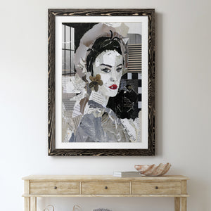 Runway Pause - Barnwood Framed Art Print
