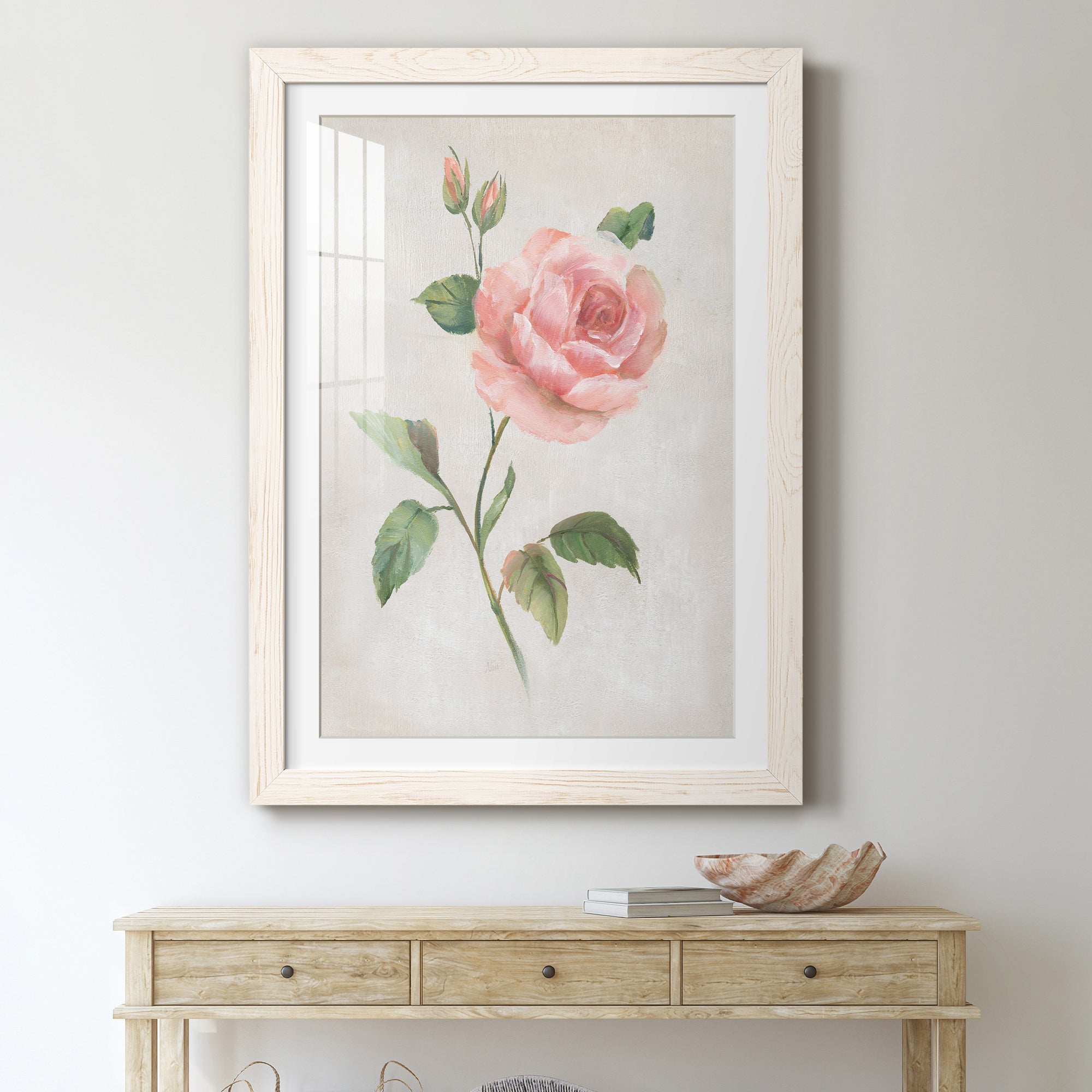 Grandiflora I - Barnwood Framed Art Print