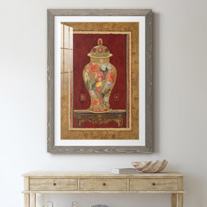 Romantic Urn II - Barnwood Framed Art Print