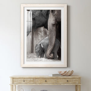 Family Moment - Barnwood Framed Art Print