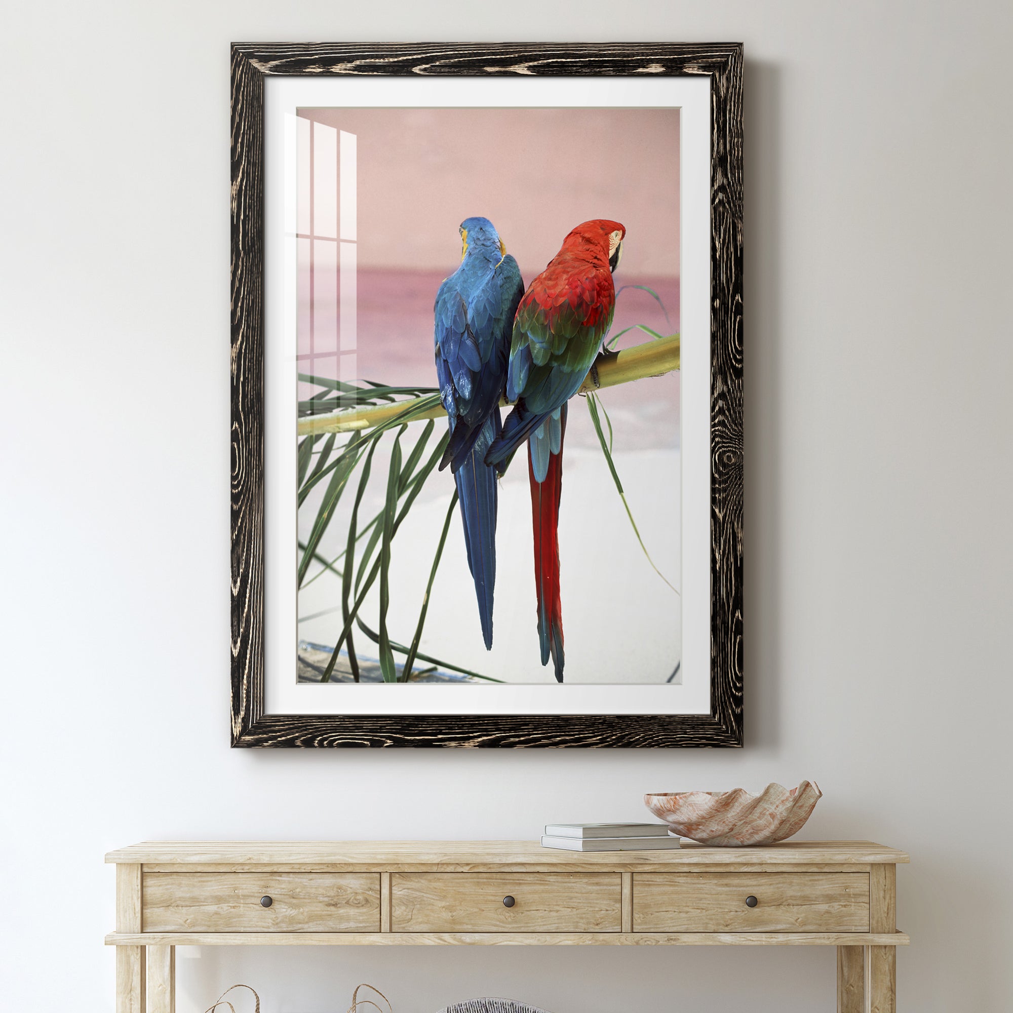 Palm Parrots - Barnwood