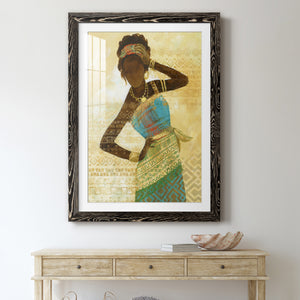 Tribal Vision II - Barnwood Framed Art Print