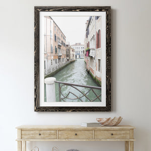 Venice Canal I - Premium Framed Print - Distressed Barnwood Frame - Ready to Hang