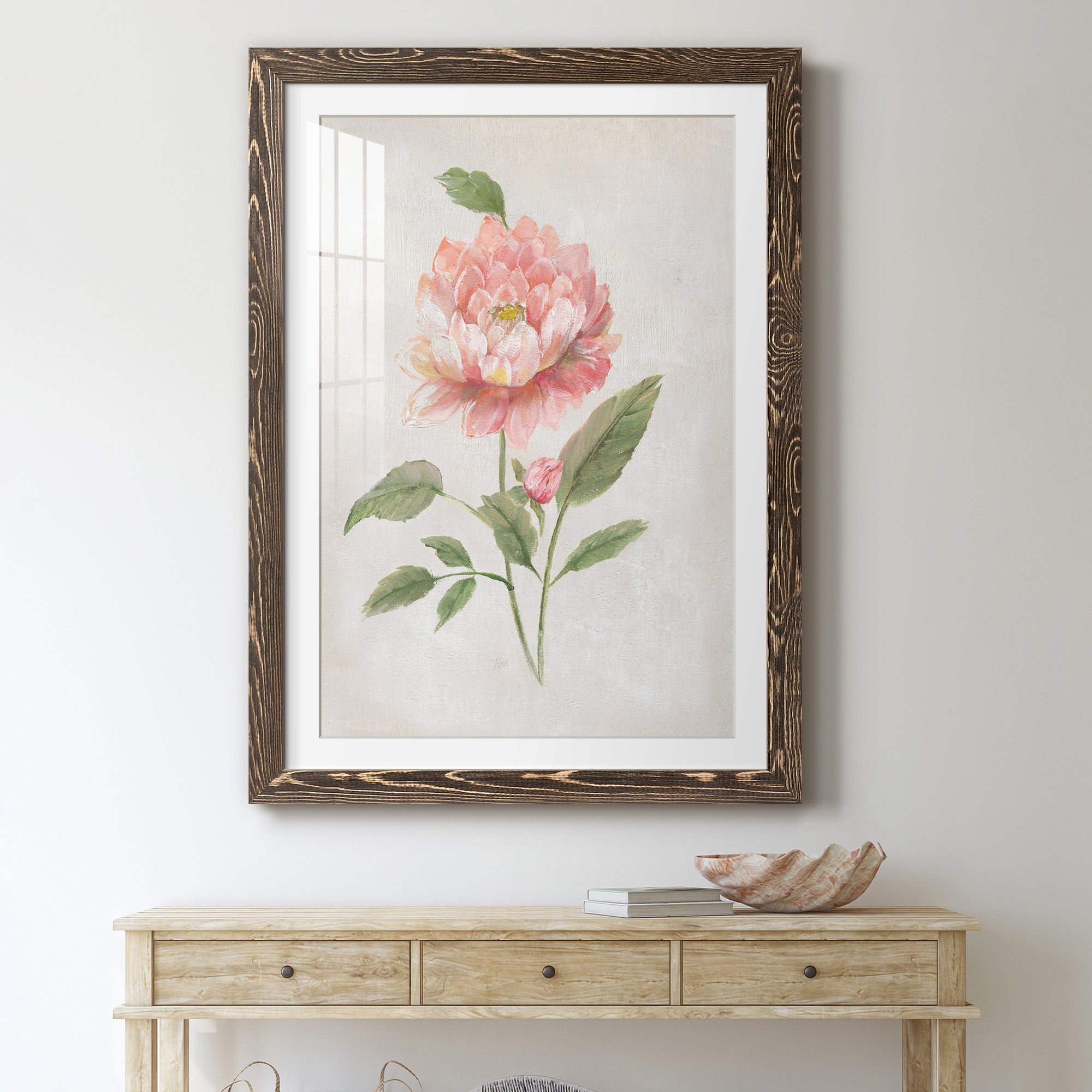 Grandiflora III - Barnwood Framed Art Print
