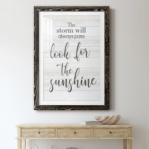Look for the Sunshine - Premium Framed Print - Distressed Barnwood Frame - Ready to Hang