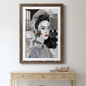Runway Pause - Barnwood Framed Art Print