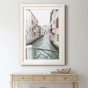 Venice Canal I - Premium Framed Print - Distressed Barnwood Frame - Ready to Hang