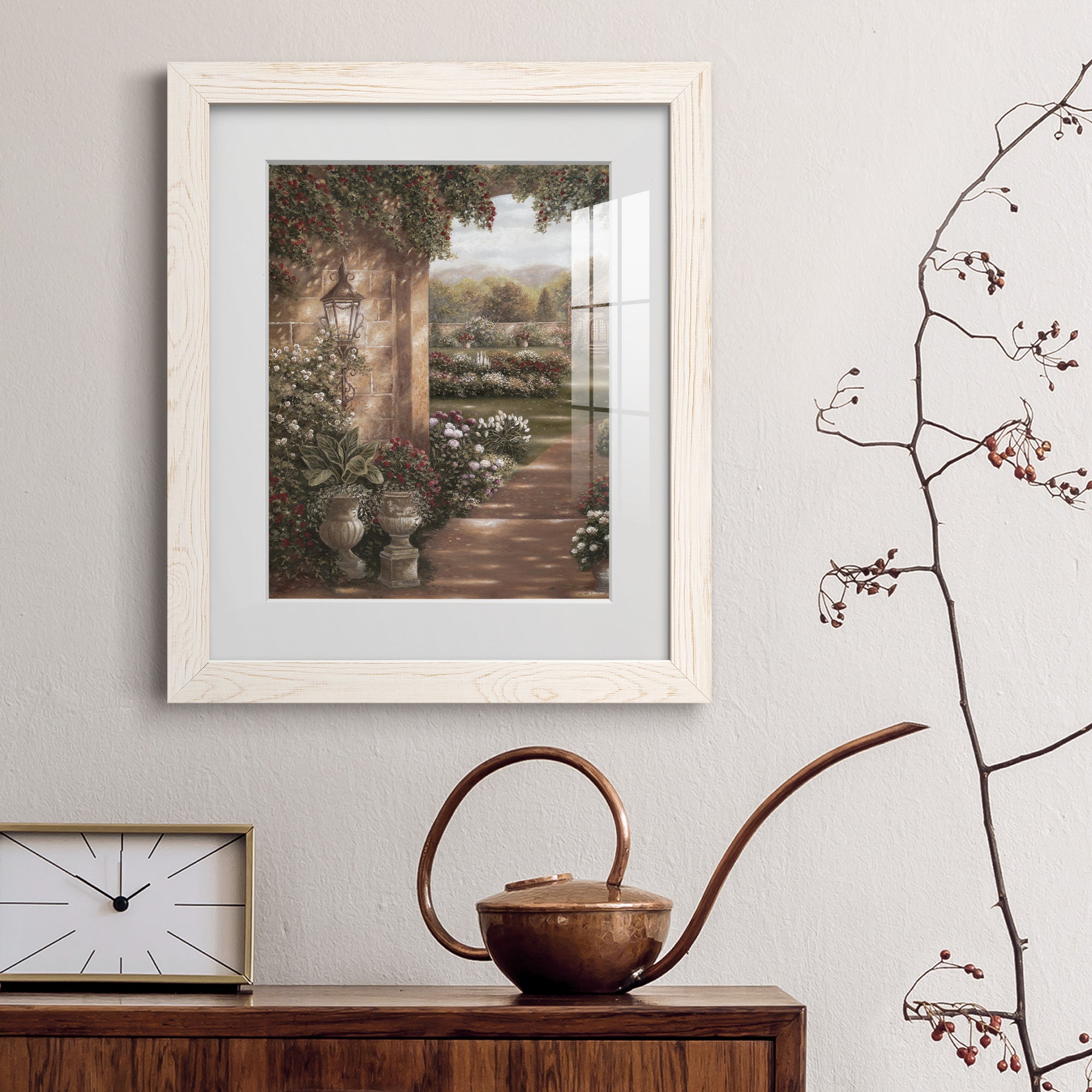 Evening in the Conservatory - Barnwood Framed Art Print