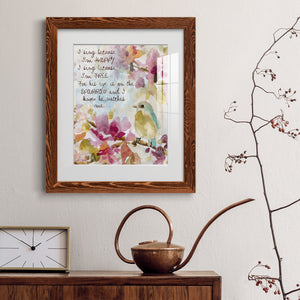 He Watches Me - Barnwood Framed Art Print