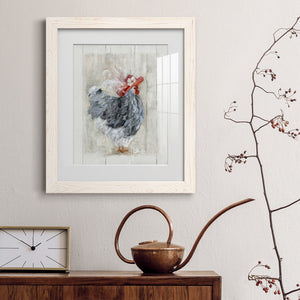 Sunday Best Hen - Barnwood Framed Art Print