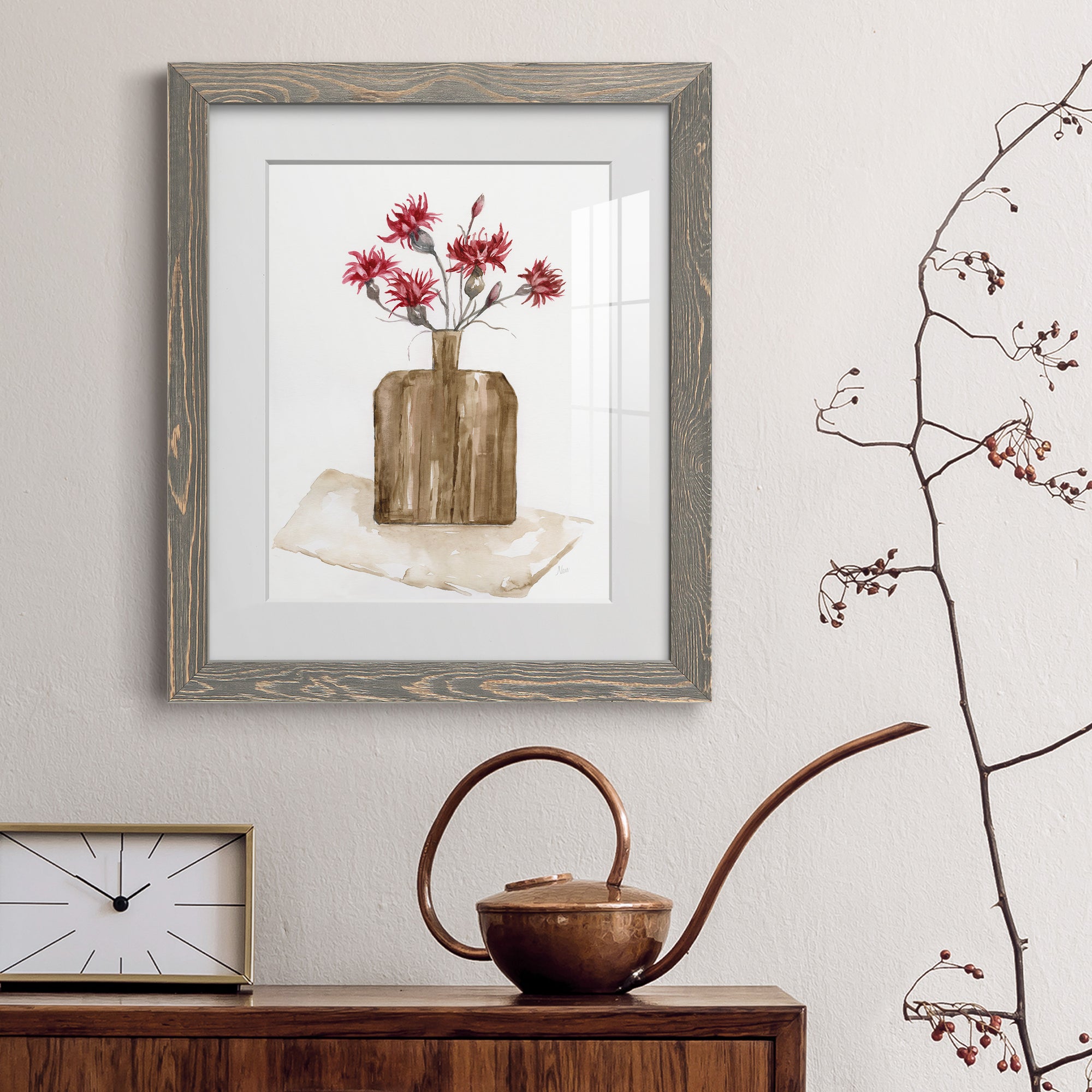 Simply Country I - Barnwood Framed Art Print