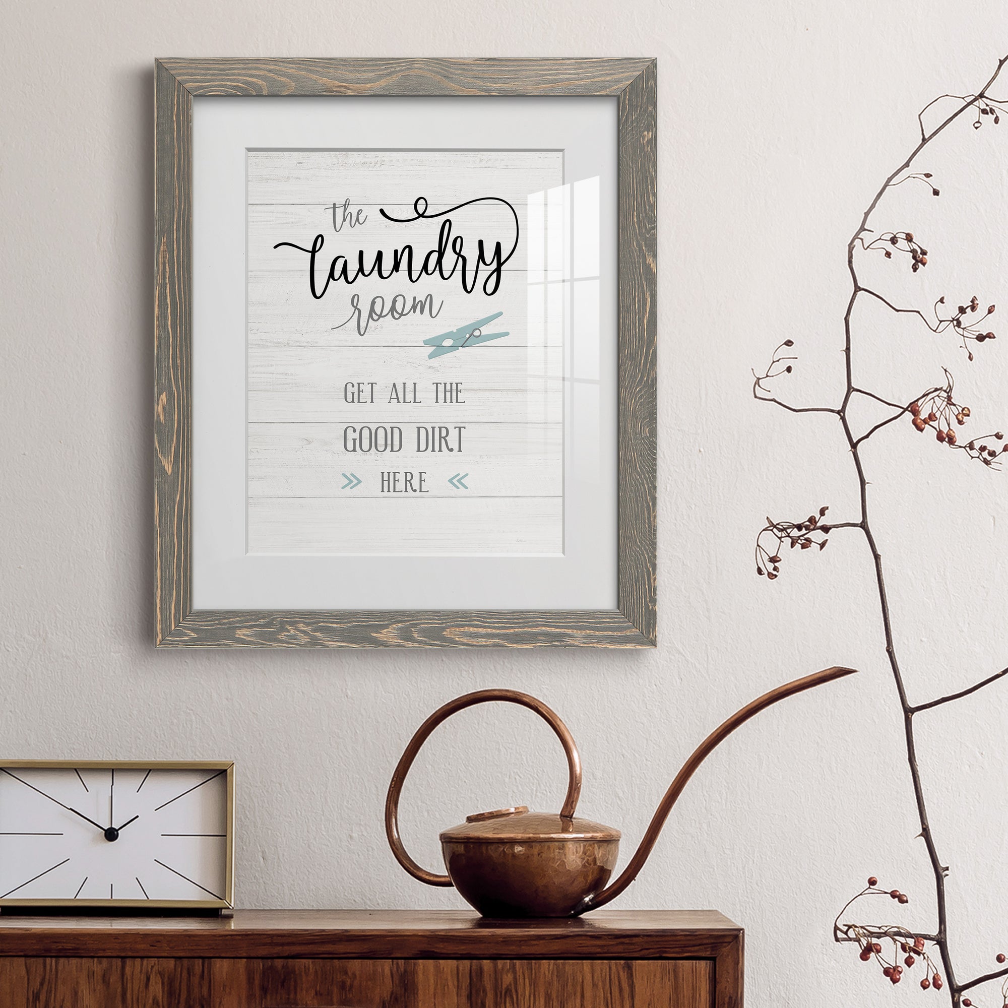 Good Dirt - Premium Framed Print - Distressed Barnwood Frame - Ready to Hang