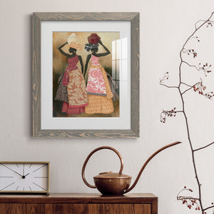 Village Women II - Premium Framed Print - Distressed Barnwood Frame - Ready to Hang
