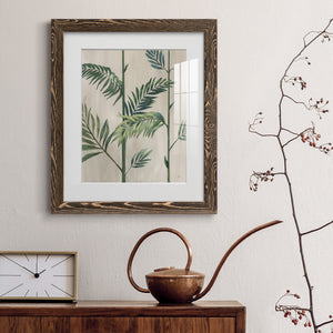 Modern Fronds II - Barnwood Framed Art Print