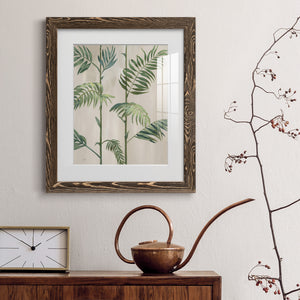 Modern Fronds I - Barnwood Framed Art Print