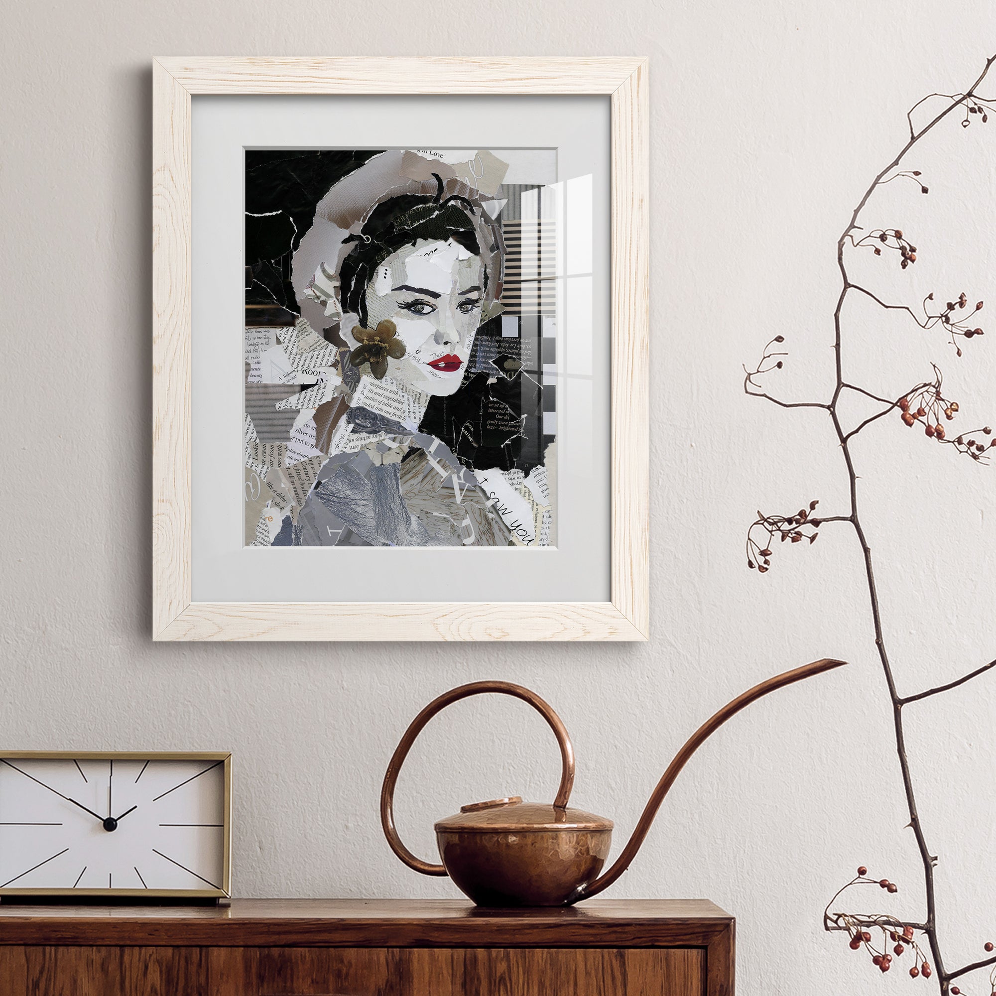 Runway Pause - Barnwood Framed Art Print