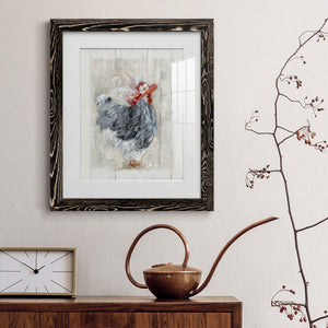 Sunday Best Hen - Barnwood Framed Art Print