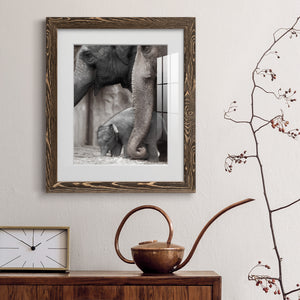 Family Moment - Barnwood Framed Art Print