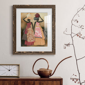Village Women II - Premium Framed Print - Distressed Barnwood Frame - Ready to Hang