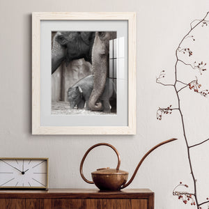 Family Moment - Barnwood Framed Art Print