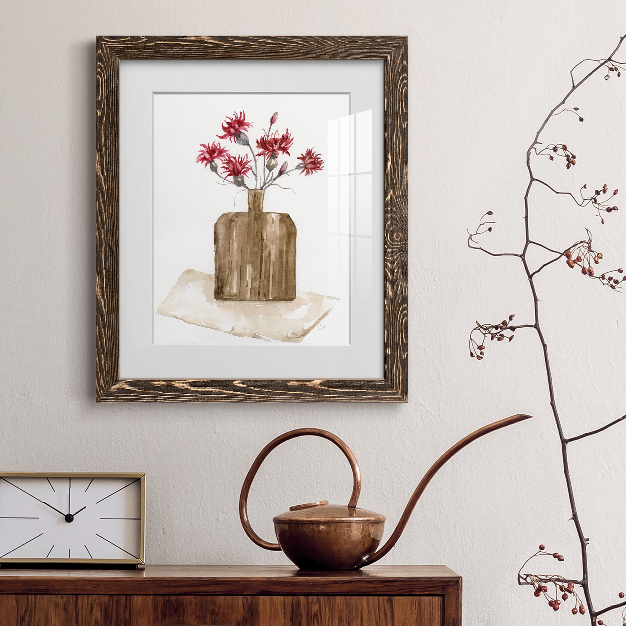 Simply Country I - Barnwood Framed Art Print
