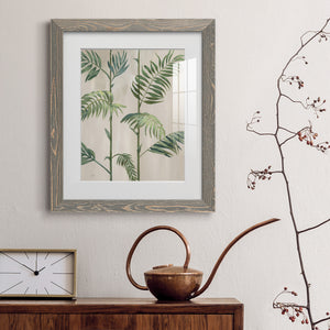 Modern Fronds I - Barnwood Framed Art Print