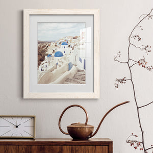 Santorini - Premium Framed Print - Distressed Barnwood Frame - Ready to Hang
