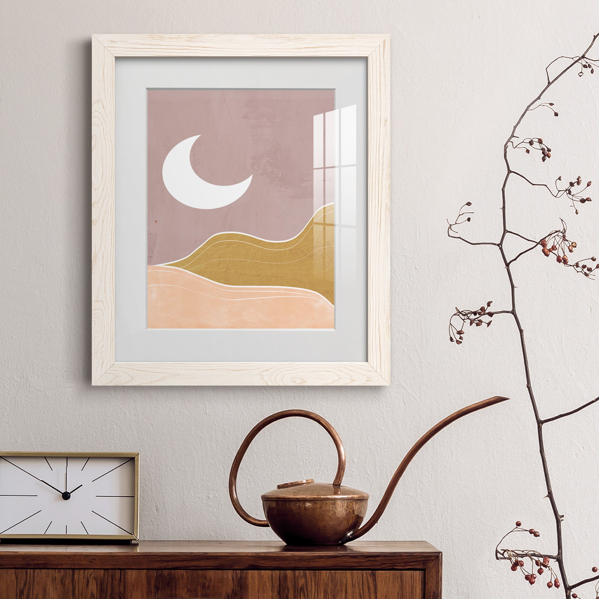 Sedona Moon - Premium Framed Print - Distressed Barnwood Frame - Ready to Hang