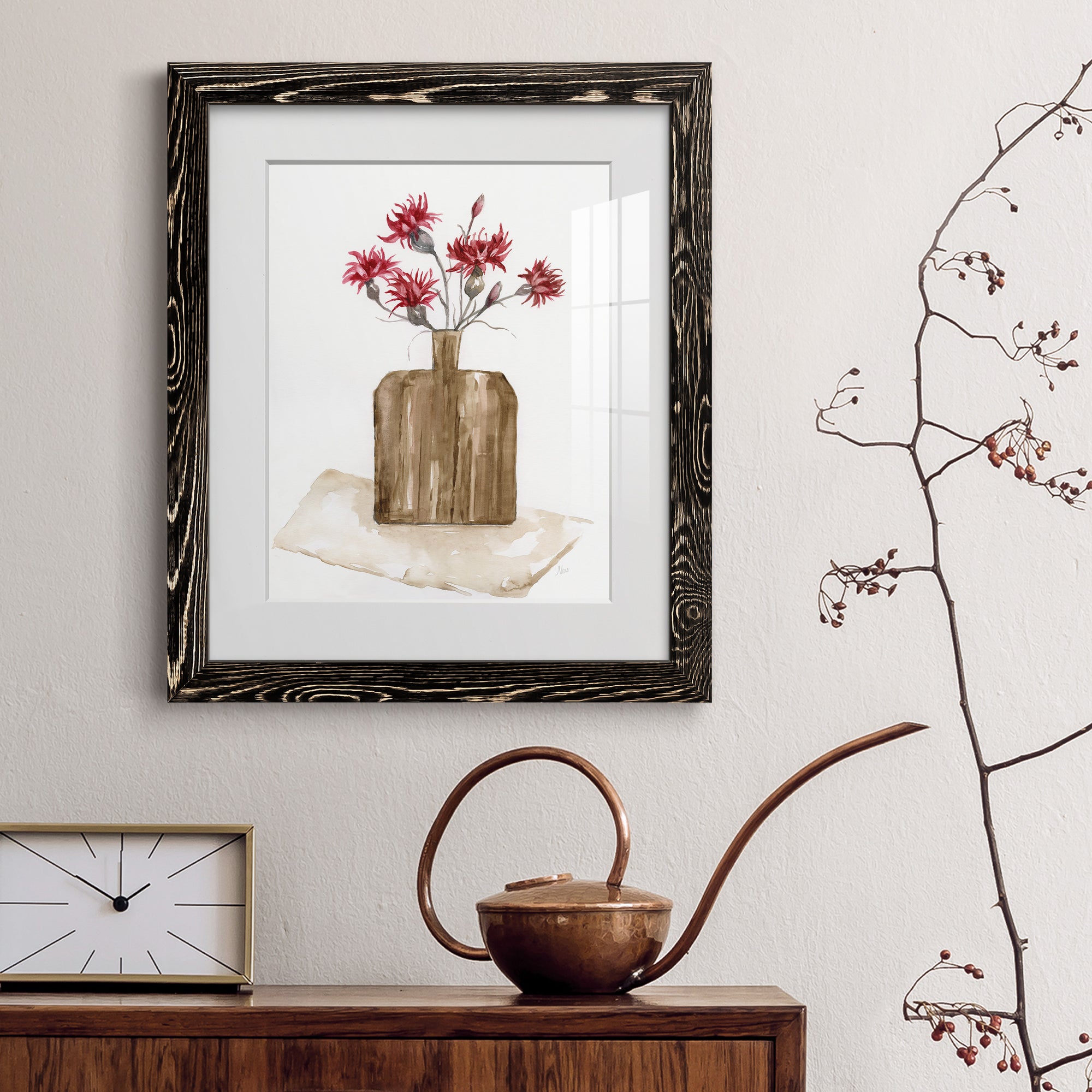 Simply Country I - Barnwood Framed Art Print