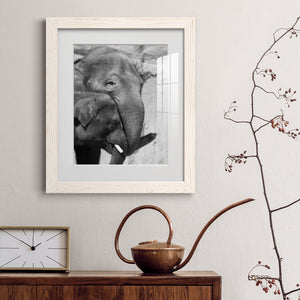 Tender Moment - Barnwood Framed Art Print