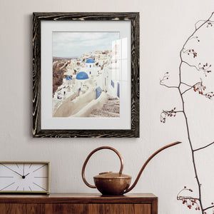 Santorini - Premium Framed Print - Distressed Barnwood Frame - Ready to Hang