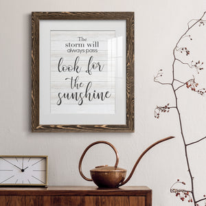 Look for the Sunshine - Premium Framed Print - Distressed Barnwood Frame - Ready to Hang