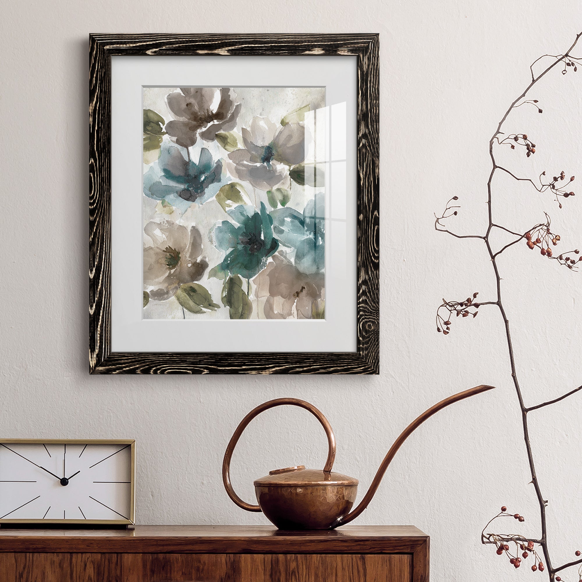 Topaz Garden I - Premium Framed Print - Distressed Barnwood Frame - Ready to Hang