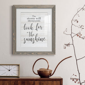 Look for the Sunshine - Premium Framed Print - Distressed Barnwood Frame - Ready to Hang