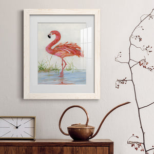 Flamingo II - Barnwood Framed Art Print