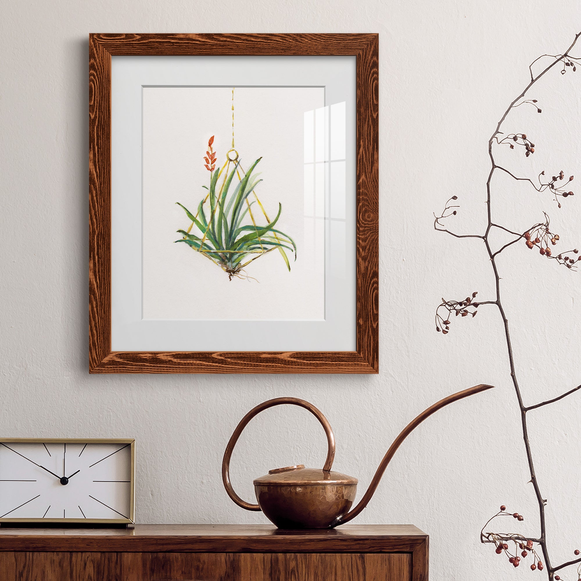 Gardenaire I - Barnwood Framed Art Print