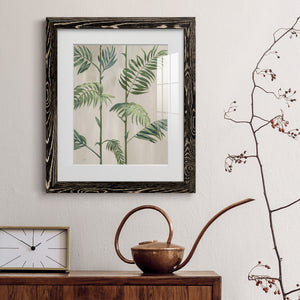 Modern Fronds I - Barnwood Framed Art Print
