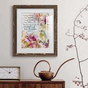 He Watches Me - Barnwood Framed Art Print