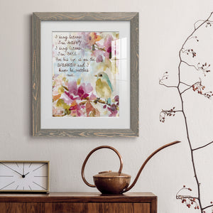 He Watches Me - Barnwood Framed Art Print
