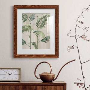 Modern Fronds I - Barnwood Framed Art Print