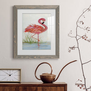 Flamingo I - Barnwood Framed Art Print